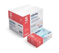 GUANTE NITRILO DESECHABLE S/POLVO AZUL 100 UNID P