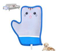 Guante para eliminar el pelo de animales, guante antiestático de dos vías para gatos y perros, cepillo plegable para gatos, cepillo reutilizable para perros y gatos, cepillo para lavar el pelo y el