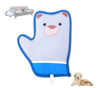 Guante para eliminar el pelo de animales, guante antiestático de dos vías para gatos y perros, cepillo plegable para gatos, cepillo reutilizable para perros y gatos, cepillo para lavar el pelo y el