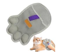 Guante para pelo de mascotas: de recolección de carga estática, construcción de material suave y flexible, acción de levantamiento manual del pelaje, accesorio de limpieza de múltiples áreas |