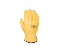 GUANTE PIEL FLOR VACUNO DRIVER AMARILLO 2A TALLA 9