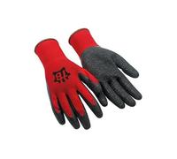GUANTE POLIESTER SIN COSTURAS PALMA LATEX ROJO 9