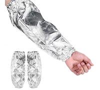 Guante Resistente Al Calor del Brazo, Guantes de Protección del Protector del Brazo de la Manga Ignífuga del Papel de Aluminio Resistente Al Calor de 1000 Grados