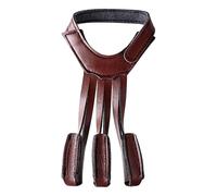 Guante toxofilia de piel sintética de tres dedos ajustable para protectores de manos