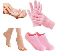 Guante y calcetín hidratante, gel spa terapia hidratante calcetín y guante, suaviza la reparación seca agrietada, cuidado de la piel de manos y pies, eficaz en la reparación de manos y pies secos y