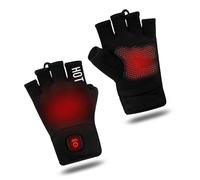 Guanteletes aislados calentados con Medio Dedo Recargable por USB Descongelación rápida para Trabajo Aire Libre Comodidad para Las Manos en Invierno Doce Cincuenta guanteletes compatibles con Panel