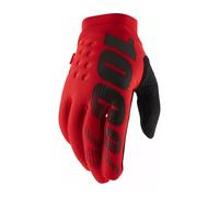 Guantes 100% Brisker Clima Frío Rojo Moto Cruz MX Off-Road ATV MTB
