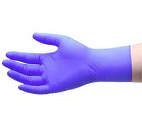Guantes 100 u/Caja Extra Fuerte y Grueso sin Polvo de nitrilo Desechables, Guantes de Trabajo de Seguridad (Color : Purple, Size : XS)