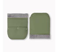 Guantes acogedores con forro polar para la mayoría de los carros, tela de poliéster resistente al viento, fácil de sujetar, instalación rápida, manoplas para manillar