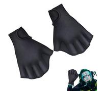 Guantes Acuáticos: Diseño De Neopreno Con Paleta Palmeada, Forma De Garra De Rana Sin Dedos, Material Y Transpirable, Guantes De Entrenamiento De Natación Resistentes Al Agua | Para Hombres Mu