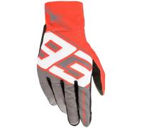 guantes alpinestars aragon mm93 gris / blanco / rojo XXL