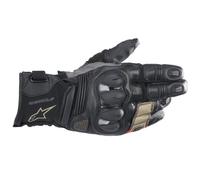 Guantes Alpinestars Belize V2 Drystar - Negro/Arena/Rojo Flo