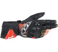 Guantes Alpinestars GP Tech V2 Negro-blanco-rojo fluor XL