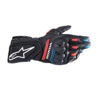 Guantes Alpinestars Honda SP-8 V3 Negro Rojo Brillante Azul