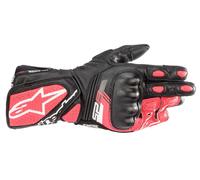 Alpinestars Guantes de motocicleta Stella SP-8 V3 para dama – Negro/Rosa Talla L