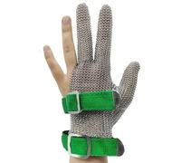 Guantes Anticortes, 1 guante de carnicero de malla, protección for manos, resistente a cortes y pinchazos, de acero inoxidable.(XS)