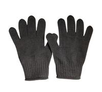Guantes Anticortes, 1 par de guantes de protección anticorte for trabajos pesados, seguridad y autodefensa contra cortes, malla metálica, carniceros, guantes transpirables de protección.(L)