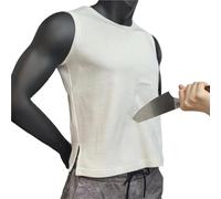 Guantes Anticortes, Chaleco anti-puñaladas discreto, ligero y suave, resistente a puñaladas, nivel 5, equipo de protección de supervivencia for autodefensa(L)