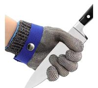Guantes Anticortes, Guantes de acero inoxidable resistentes a cortes, guantes de seguridad de malla metálica anticorte for carniceros.(XL)