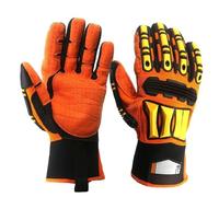 Guantes Anticortes, Guantes mecánicos anti-puñaladas, anti-colisión, resistentes a cortes, for minería, con absorción de impactos de TPR.