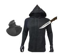 Guantes Anticortes, Sudadera con capucha anticorte de nivel 5 con protección for el cuello. Ropa protectora for exteriores. Autodefensa resistente a cortes.(XX-Large)