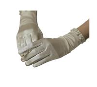 Guantes Blancos 2 pares de guantes de novia económicos, guantes de boda con cuentas y perlas, accesorios de boda.