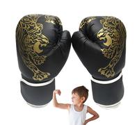 Guantes Boxeo Estampado Tigre - Cuero PU Adultos & Jóvenes Mitones para Máquina Musical | Transpirable Sparring Entrenamiento Protecciones & Pesado Saco Pegada Muay Thai Kickboxing