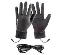 Guantes Calefactables - 1 Guante Calefactor USB | Calentador De Manos con Pantalla Táctil De 23x10 Cm, Manoplas De 3 Niveles De Calor, Calentador De Manos Recargable A Prueba De Viento, Capa Interior