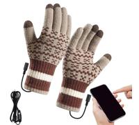 Guantes Calefactables De Moto Mitones de Punto USB Ajustables con 3 Niveles | Guantes de Invierno Calefactables A Prueba de Viento Para Esquí Snowboard Ciclismo Trabajo Aire Libre Jardine