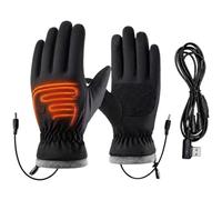 Guantes Calefactables De Trabajo 3 Ajustes de Temperatura Mitones | Carga USB Cortavientos Táctil Guantes de Esquí Dedos Calefactados Moto Pesca En Hielo Trabajo Exterior Esquí