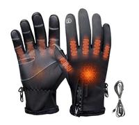 Guantes calefactables eléctricos - 9,45 pulgadas USB Plug-In Hand Warmer Cotton | Touchscreen Winter Heat Safety 3-Level Temperature Control Outdoor Gear | for Camping Hiking Skiing Cycling