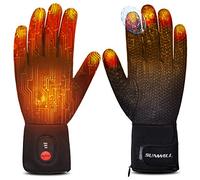 Guantes Calefactables Electrónicos para Hombre y Mujer, Guantes Calefactables Moto Invierno Térmicos de Artritis Batería Recargable Calentador de Mano para Esquí Motociclismo Pesca Senderismo Caza