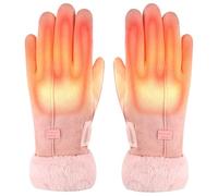 Guantes Calefactables - Fibra De Poliéster De Terciopelo Coral, 3 Engranajes, Manoplas Cálidas | Guantes Térmicos De Invierno, Ropa De Mano Recargable Para Ciclismo, Senderismo, Esquí, Trabajo Al Aire