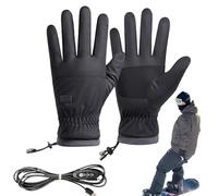 Guantes calefactables - Guantes táctiles USB recargables, calentamiento de 3 niveles | Protección térmica para mujeres, viajes diarios, motocicletas, senderismo, raza, ciclismo y actividades al aire