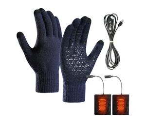 Guantes calefactables | Guantes térmicos eléctricos | Manopla calefactora con pantalla táctil para camping, snowboard, moto, actividades al aire libre, esquí, desplazamiento, senderismo, ciclismo