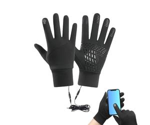 Guantes Calefactables | Guantes Térmicos Invernales con Pantalla Táctil | Mitones Impermeables Al Viento para Esquí, En Hielo, Caza, Senderismo, Snowboard, Ciclismo, Actividades Al Aire Libre