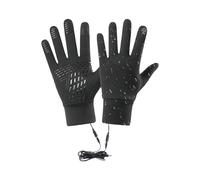 Guantes Calefactables - Guantes Térmicos Recargables USB,Manoplas Cortaviento con Calefacción Unisex para Adultos Mayores Ciclismo Motociclismo Conducción Deportes
