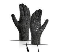 Guantes calefactables, Guantes Térmicos Unisex con Calefacción Eléctrica, Resistentes Al Agua, Pantalla Táctil, para Pesca Aire Libre Y Motocicleta, 2 Uds,para Mujeres y Hombres(Metallic)