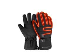 Guantes calefactables, Heating Gloves Windproof Waterproof Winter Touch Screen Glove Outdoor Moto Skiing Keep Warm Rechargeabl,para Mujeres y Hombres(A2 5000mAh)
