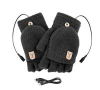 Guantes Calefactables Mujeres, Manoplas Eléctricas con Calefacción, Calentamiento USB 5V para Frío en Actividades Exteriores Motonieve Reparto Senderismo