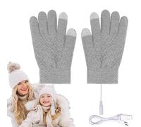 Guantes calefactables por USB - Manoplas eléctricas con Pantalla táctil | Accesorio de Calentamiento para Correr en Invierno, Motocicleta, Trabajo, fútbol, Camping, Hombres, Mujeres, niños