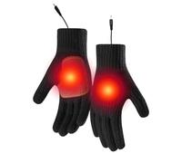 Guantes calefactables recargables, guantes recargables para pantalla táctil, 3 niveles de temperatura, guantes térmicos para mujer, para clima frío, camping, esquí, motocicleta, trabajo, correr