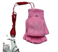 Guantes calefactados | Guantes de invierno con calefacción USB sin dedos | Calentadores de manos para mujeres y hombres, al aire libre, clima frío, caza, snowboard, pesca, senderismo, esquí, mochilero