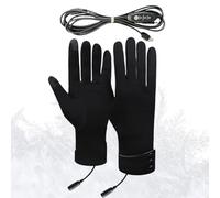 Guantes calefactores - Calentador eléctrico para manos con pantalla táctil - Guantes de ciclismo recargables USB con 3 niveles de calentamiento - para invierno, motocicleta, trabajo, caza, actividades