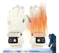 Guantes Calefactores - Calientamanos Eléctricos con Batería | Guantes Térmicos | Recargables 3 Niveles Calor Pantalla Táctil | Invierno Esquí Ciclismo Senderismo Trabajo Exterior