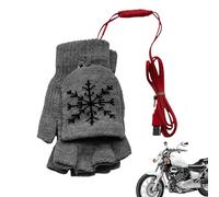 Guantes calefactores eléctricos recargables - Guantes de invierno con batería incorporada para hombres y mujeres - Ganr térmicos impermeables y antideslizantes, ideales para esquiar, motocicleta