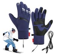 Guantes calefactores, guantes calefactores para hombre | Guantes USB calentadores de manos de invierno - Guantes de nieve impermeables para pantalla táctil térmica de invierno para conducción