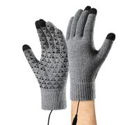 Guantes calefactores para hombre | Calentadores de manos compatibles con pantalla táctil | Guantes de bicicleta impermeables al viento y de punto | para hombres y mujeres para conducción de camping
