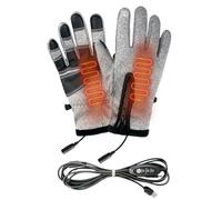 Guantes calefactores recargables | Guantes de invierno con calefacción USB con compatibilidad con pantalla táctil - Mitones térmicos impermeables de invierno para viajes, senderismo, esquí, pesca