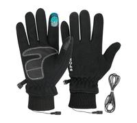 Guantes calentados por USB - Calentador ajustable con calefacción segura de bajo voltaje | guantes de tela elásticos para juegos, actividades al aire libre, alivio del dolor, barra de transporte